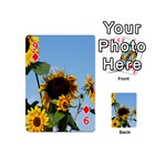 Sunflower Flower Yellow Playing Cards 54 Designs (Mini) Front - Diamond9