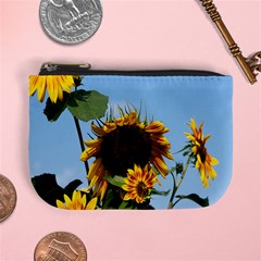 Sunflower Flower Yellow Mini Coin Purse by artworkshop