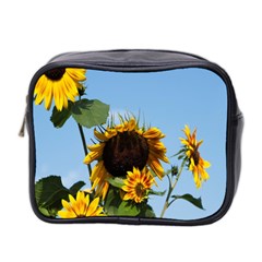 Sunflower Flower Yellow Mini Toiletries Bag (two Sides) by artworkshop