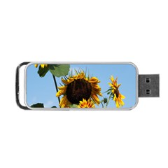 Sunflower Flower Yellow Portable Usb Flash (two Sides) by artworkshop