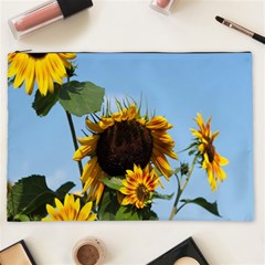 Sunflower Flower Yellow Cosmetic Bag (xxl) by artworkshop