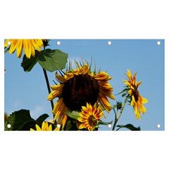 Sunflower Flower Yellow Banner And Sign 7  X 4  by artworkshop