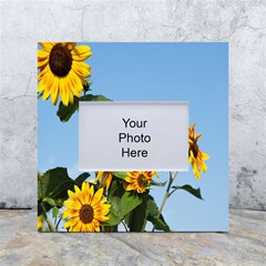 Sunflower Flower Yellow White Box Photo Frame 4  X 6  by artworkshop