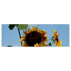 Sunflower Flower Yellow Banner And Sign 12  X 4  by artworkshop