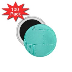 Teal Brick Texture 1 75  Magnets (100 Pack)  by artworkshop