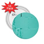 Teal Brick Texture 2.25  Buttons (10 pack)  Front