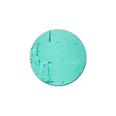 Teal Brick Texture Golf Ball Marker by artworkshop