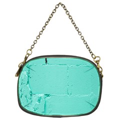 Teal Brick Texture Chain Purse (two Sides) by artworkshop