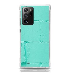 Teal Brick Texture Samsung Galaxy Note 20 Ultra Tpu Uv Case by artworkshop