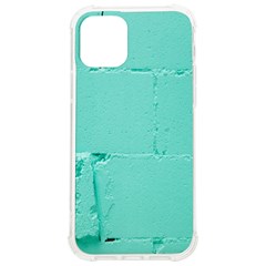 Teal Brick Texture Iphone 12/12 Pro Tpu Uv Print Case