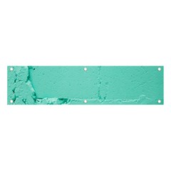 Teal Brick Texture Banner And Sign 4  X 1  by artworkshop