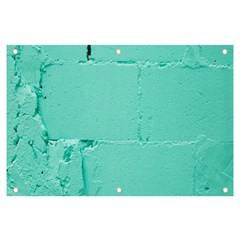 Teal Brick Texture Banner And Sign 6  X 4  by artworkshop