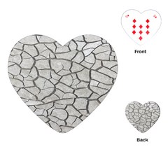 Texture Pattern Tile Playing Cards Single Design (Heart)