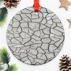 Texture Pattern Tile Round Ornament (Two Sides)