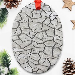 Texture Pattern Tile Oval Ornament (Two Sides)