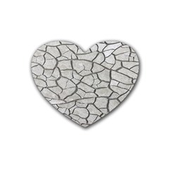 Texture Pattern Tile Rubber Coaster (Heart)