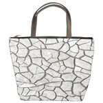 Texture Pattern Tile Bucket Bag Front