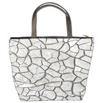 Texture Pattern Tile Bucket Bag Back