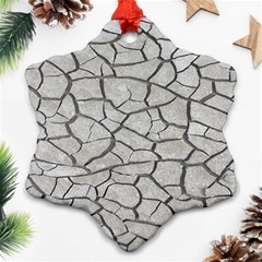 Texture Pattern Tile Snowflake Ornament (two Sides) by artworkshop