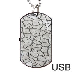 Texture Pattern Tile Dog Tag USB Flash (One Side)