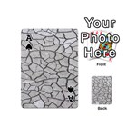 Texture Pattern Tile Playing Cards 54 Designs (Mini) Front - SpadeA