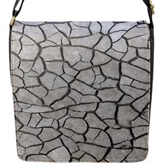 Texture Pattern Tile Flap Closure Messenger Bag (S)