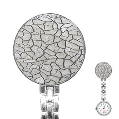 Texture Pattern Tile Stainless Steel Nurses Watch