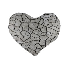 Texture Pattern Tile Standard 16  Premium Flano Heart Shape Cushions