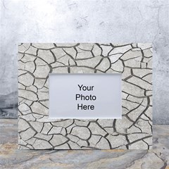 Texture Pattern Tile White Tabletop Photo Frame 4 x6 