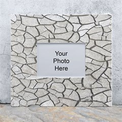 Texture Pattern Tile White Wall Photo Frame 5  X 7  by artworkshop