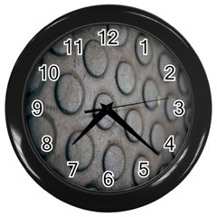 Texture Pattern Wallpaper Wall Clock (black) by artworkshop