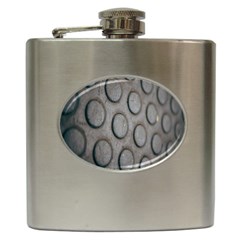 Texture Pattern Wallpaper Hip Flask (6 Oz) by artworkshop