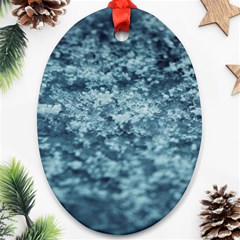 Texture Reef Pattern Ornament (oval) by artworkshop