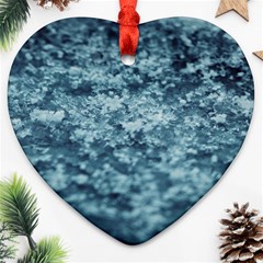 Texture Reef Pattern Ornament (heart) by artworkshop