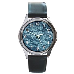 Texture Reef Pattern Round Metal Watch by artworkshop