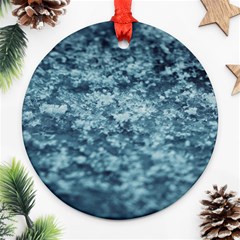 Texture Reef Pattern Ornament (round) by artworkshop