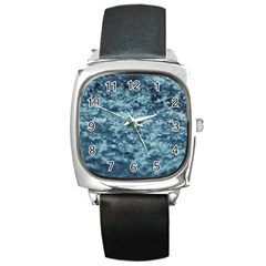 Texture Reef Pattern Square Metal Watch