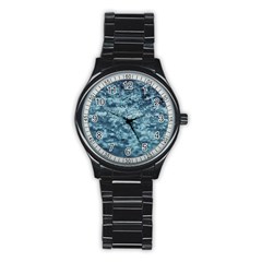 Texture Reef Pattern Stainless Steel Round Watch by artworkshop