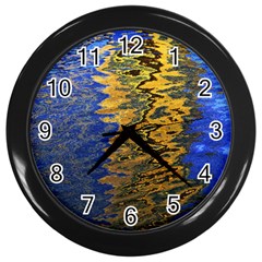 Texture Wallpaper Wall Clock (black) by artworkshop