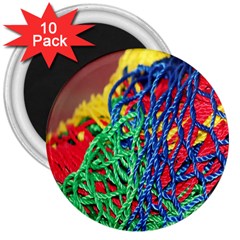 Thread Texture Pattern 3  Magnets (10 Pack)  by artworkshop