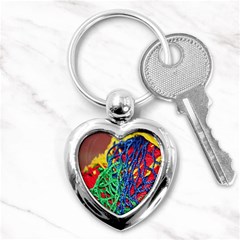 Thread Texture Pattern Key Chain (heart) by artworkshop