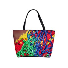 Thread Texture Pattern Classic Shoulder Handbag by artworkshop