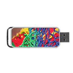 Thread Texture Pattern Portable Usb Flash (one Side) by artworkshop