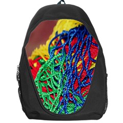 Thread Texture Pattern Backpack Bag by artworkshop