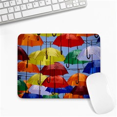 Umbrellas Colourful Small Mousepad by artworkshop