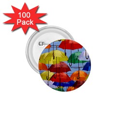 Umbrellas Colourful 1 75  Buttons (100 Pack)  by artworkshop