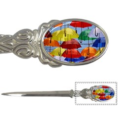 Umbrellas Colourful Letter Opener by artworkshop