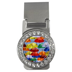 Umbrellas Colourful Money Clips (cz)  by artworkshop