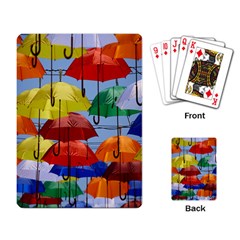 Umbrellas Colourful Playing Cards Single Design (rectangle) by artworkshop