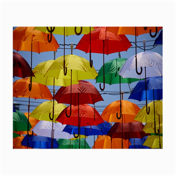 Umbrellas Colourful Small Glasses Cloth